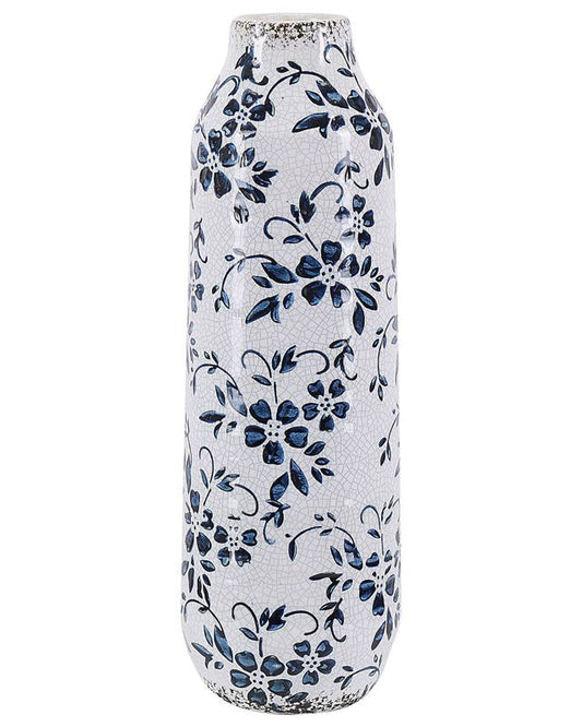 Mulai keramikvase til blomster hvid 1 stk.