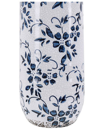 Mulai keramikvase til blomster hvid 1 stk.