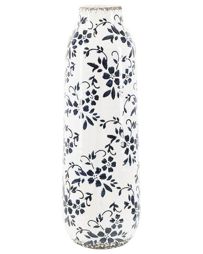 Mulai keramikvase til blomster hvid 1 stk.