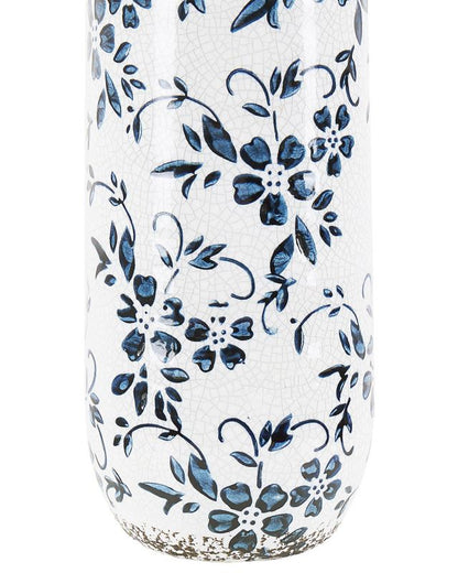 Mulai keramikvase til blomster hvid 1 stk.