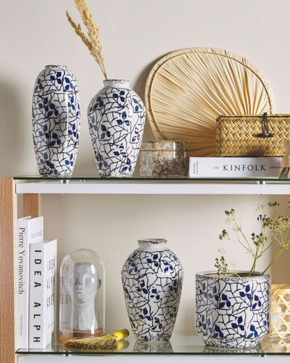 Mutilene keramik vase til blomster hvid 1 stk.