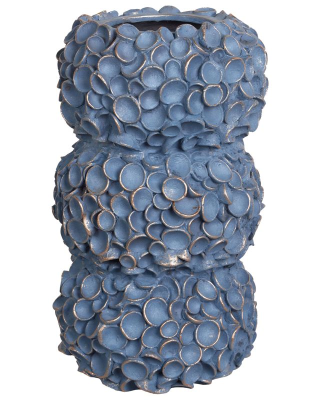 Muzaki keramik vase til blomster i blå, 1 stk.
