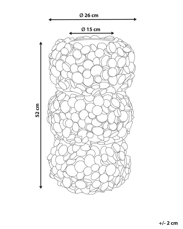 Muzaki keramik vase til blomster i blå, 1 stk.