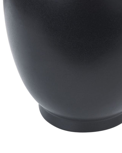 Mytilene vase til blomster i keramik, sort, 1 stk.