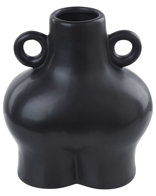 Nafplio keramik vase til blomster sort 1 stk.