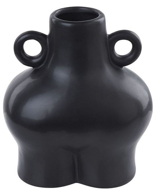 Nafplio keramik vase til blomster sort 1 stk.