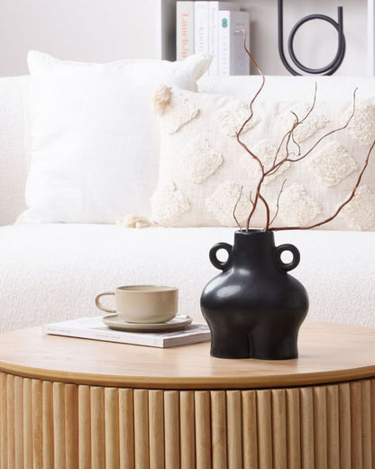 Nafplio keramik vase til blomster sort 1 stk.