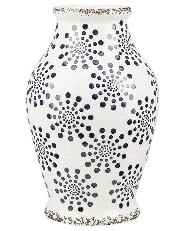 Nemea keramik vase til blomster, hvid, 1 stk.