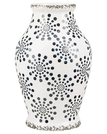 Nemea keramik vase til blomster, hvid, 1 stk.