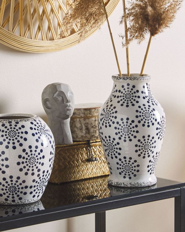 Nemea keramik vase til blomster, hvid, 1 stk.