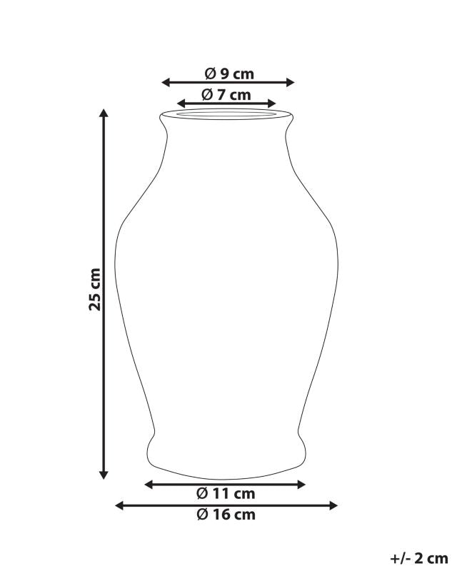 Nemea keramik vase til blomster, hvid, 1 stk.