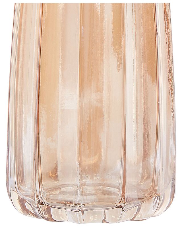 Oktonia vase til blomster i orange glas, 1 stk.