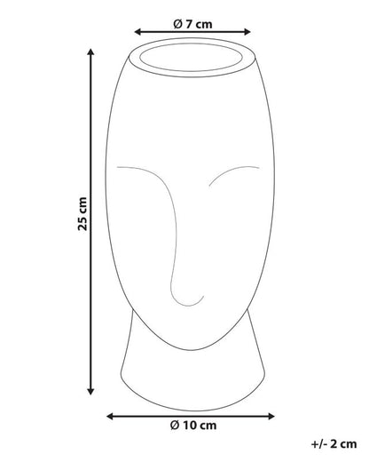 Pallini keramisk vase i ferskenfarve, 1 stk.
