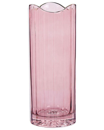 Perdiki vase til blomster i rosa glas, 1 stk.