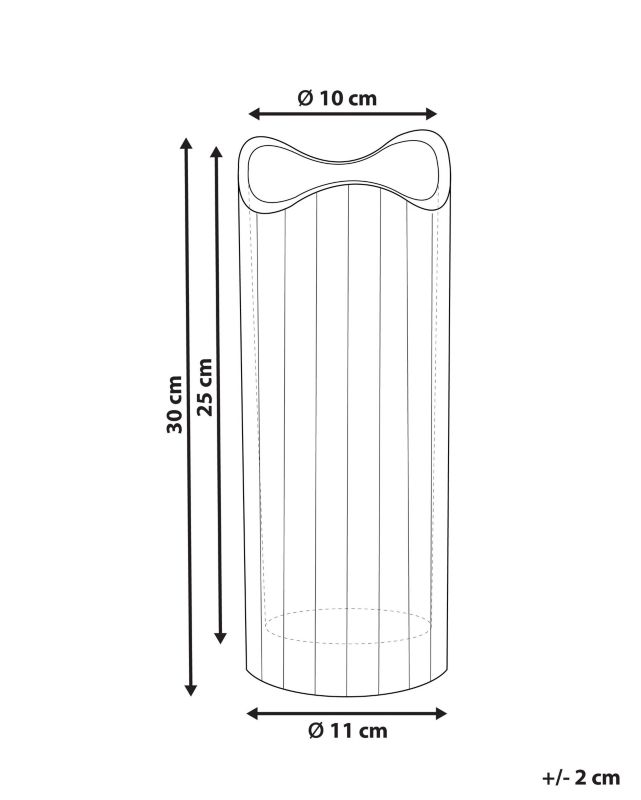 Perdiki vase til blomster i rosa glas, 1 stk.