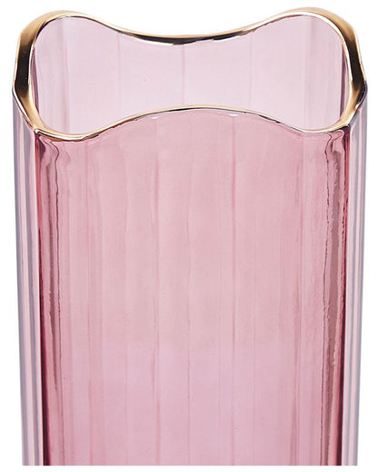 Perdiki vase til blomster i rosa glas, 1 stk.