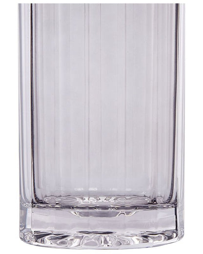 Perdiki vase til blomster i gråt glas, 1 stk.