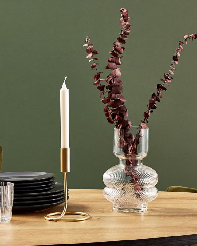 Rodia glasvase til blomster, transparent, 1 stk.