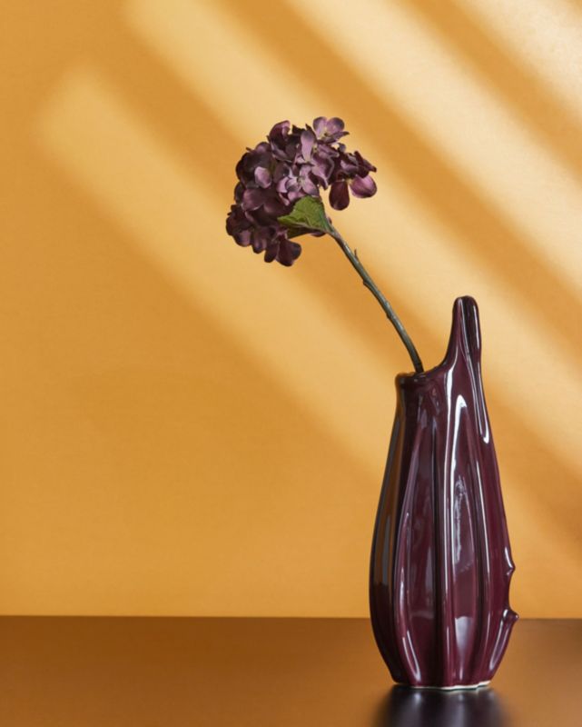 Shads keramikvase i purpurfarve til blomster, 1 stk.