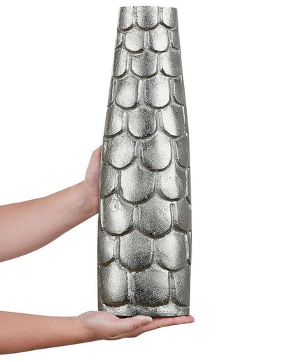 Sukhothai metalvase til blomster i sølv, 1 stk.