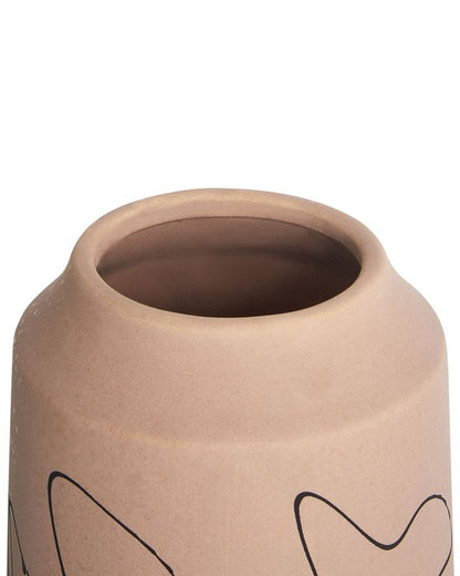 Sunfish keramik vase i sandfarve, 1 stk.