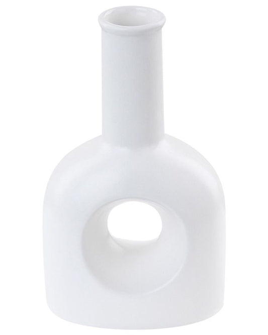 Thebes keramisk vase til blomster, hvid, 1 stk.