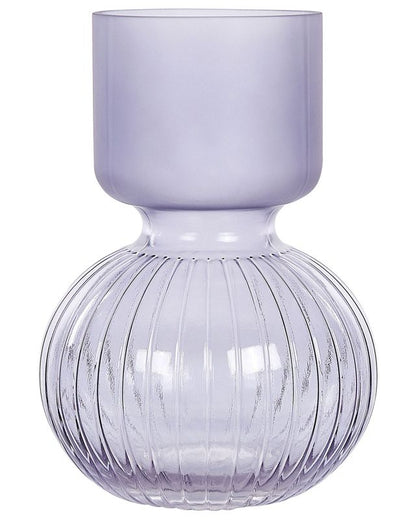 Thetidio vase til blomster i glas, lilla, 1 stk.