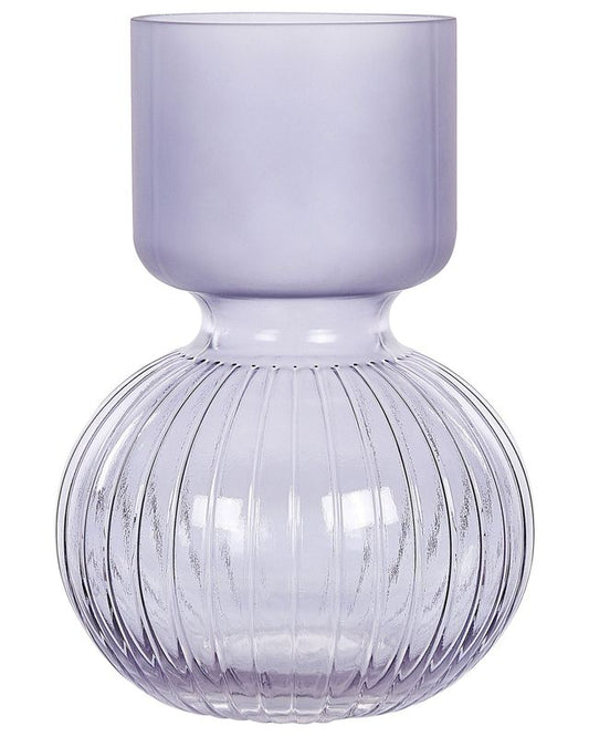 Thetidio vase til blomster i glas, lilla, 1 stk.