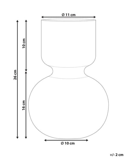 Thetidio vase til blomster i glas, lilla, 1 stk.