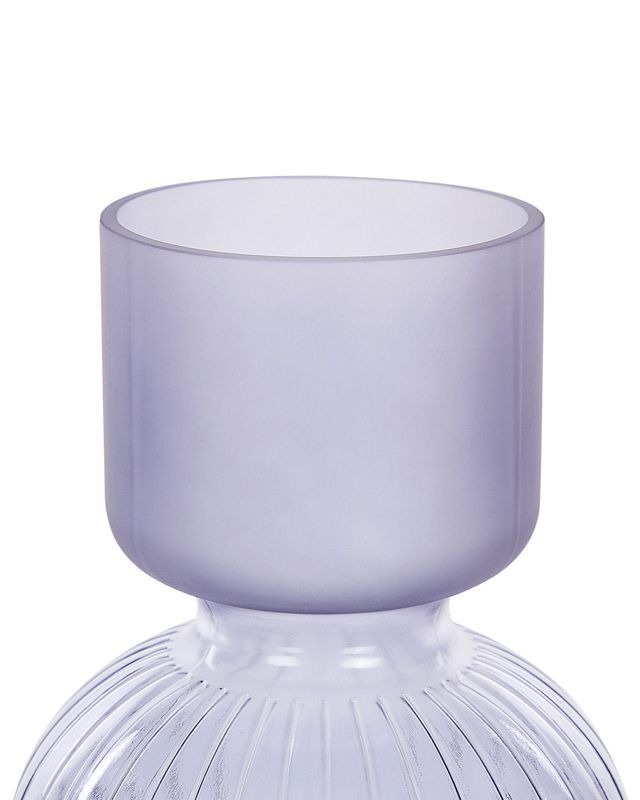 Thetidio vase til blomster i glas, lilla, 1 stk.