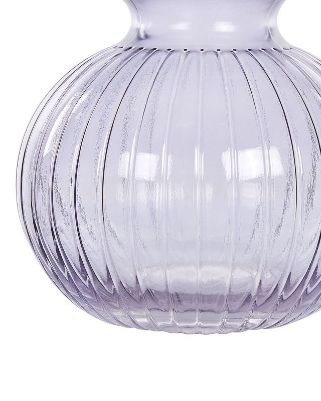 Thetidio vase til blomster i glas, lilla, 1 stk.