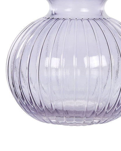 Thetidio vase til blomster i glas, lilla, 1 stk.