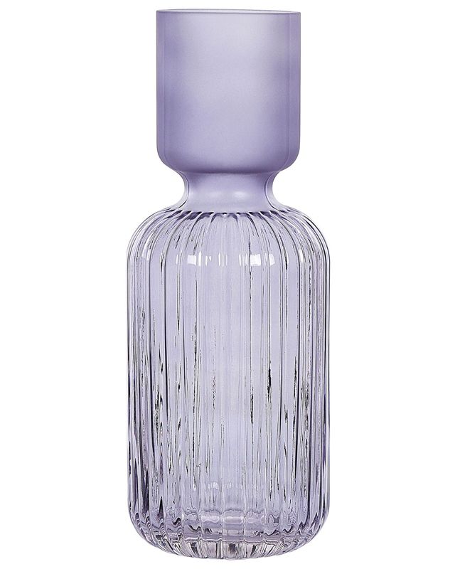 Vase til blomster Tragana glas lilla 1 stk.