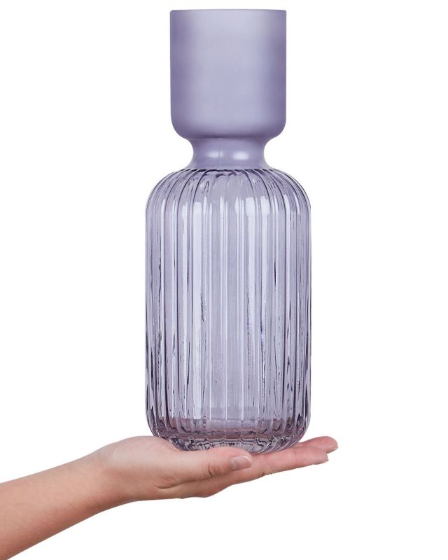 Vase til blomster Tragana glas lilla 1 stk.