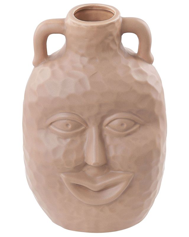 Veria Ceramika sandfarvet vase til blomster, 1 stk.