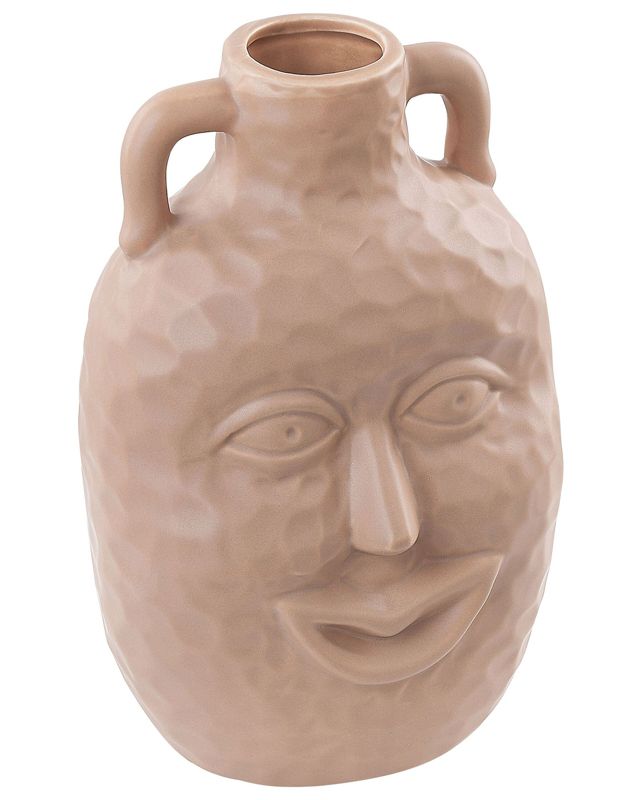 Veria Ceramika sandfarvet vase til blomster, 1 stk.
