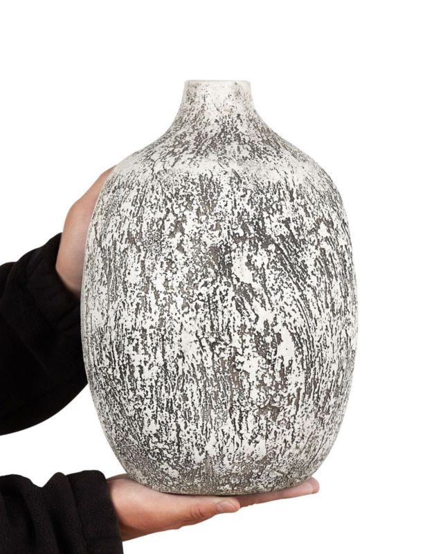 Vase til blomster Vigo keramik grå 1 stk.