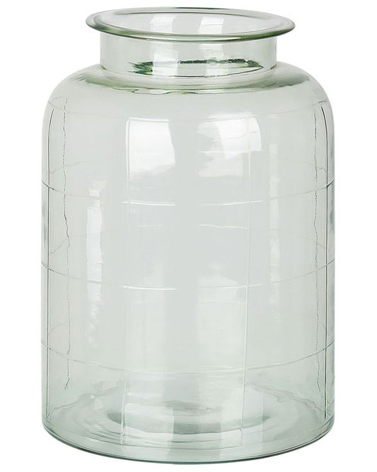 Vindaloo vase til blomster i klart grøn glas, 1 stk.