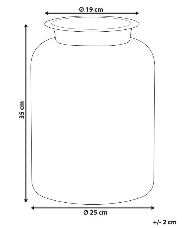 Vindaloo vase til blomster i klart grøn glas, 1 stk.
