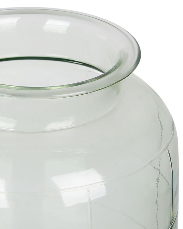 Vindaloo vase til blomster i klart grøn glas, 1 stk.