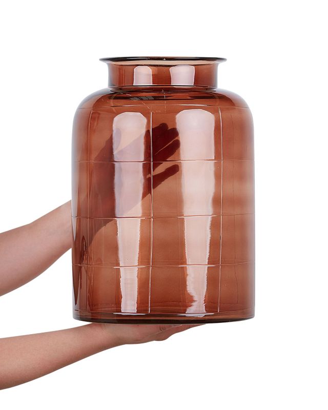 Vindaloo vase til blomster i glas, gyldenbrun, 1 stk.