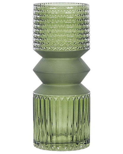 Vase til blomster Vradeto glas olivengrøn 1 stk.