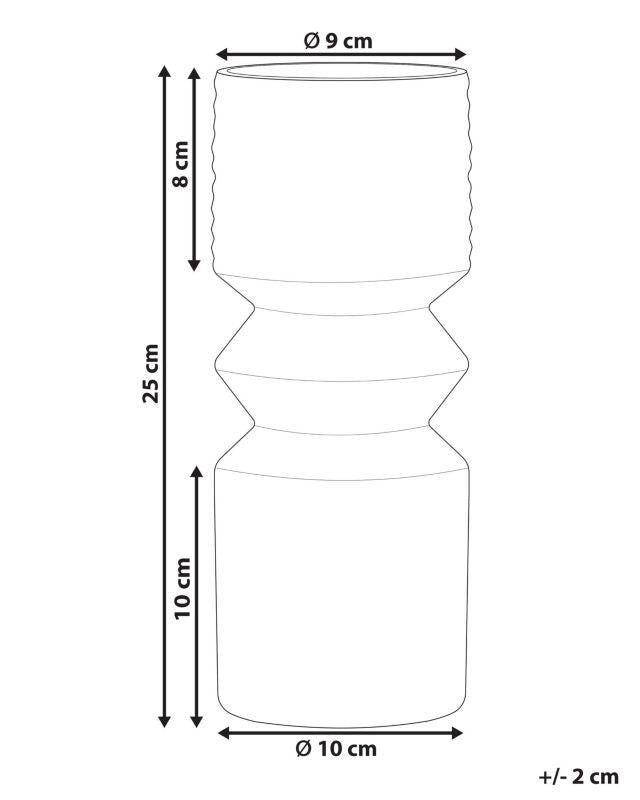 Vase til blomster Vradeto glas olivengrøn 1 stk.