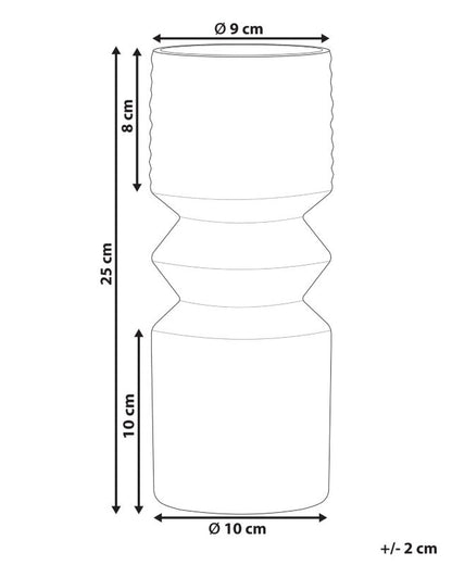 Vase til blomster Vradeto glas olivengrøn 1 stk.