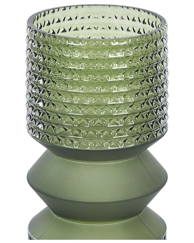 Vase til blomster Vradeto glas olivengrøn 1 stk.