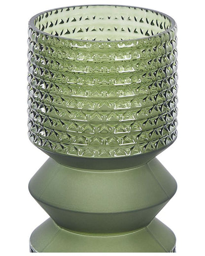 Vase til blomster Vradeto glas olivengrøn 1 stk.