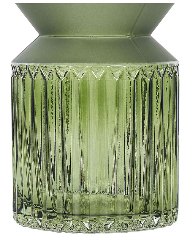 Vase til blomster Vradeto glas olivengrøn 1 stk.