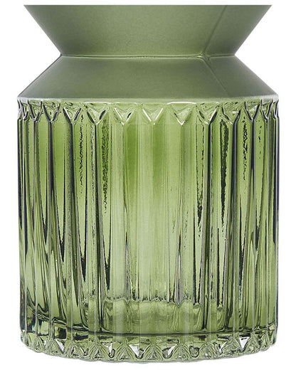 Vase til blomster Vradeto glas olivengrøn 1 stk.