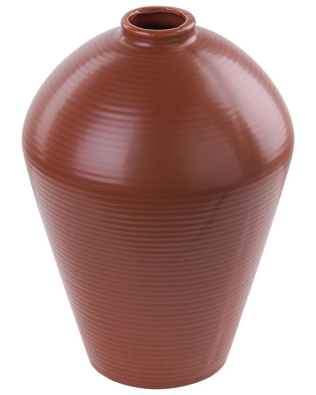Xanthi keramikvase til blomster i brun, 1 stk.