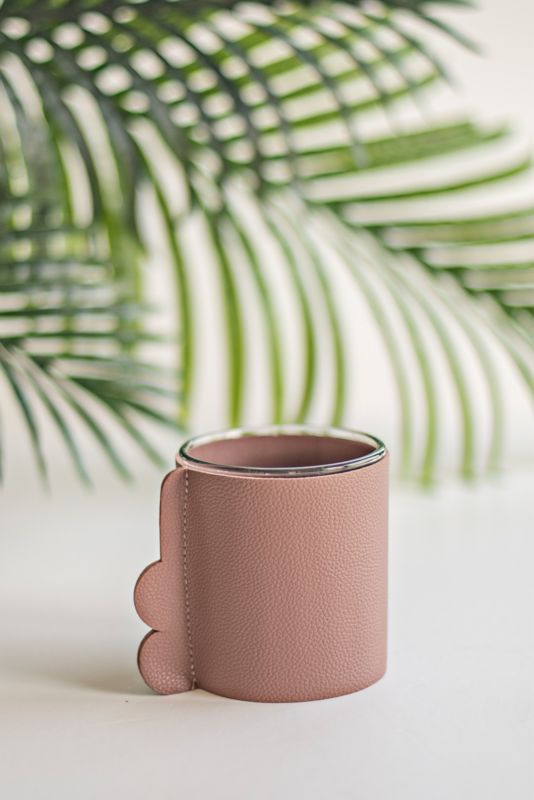 Direct Home and Garden glasvase med pink holder 10 cm